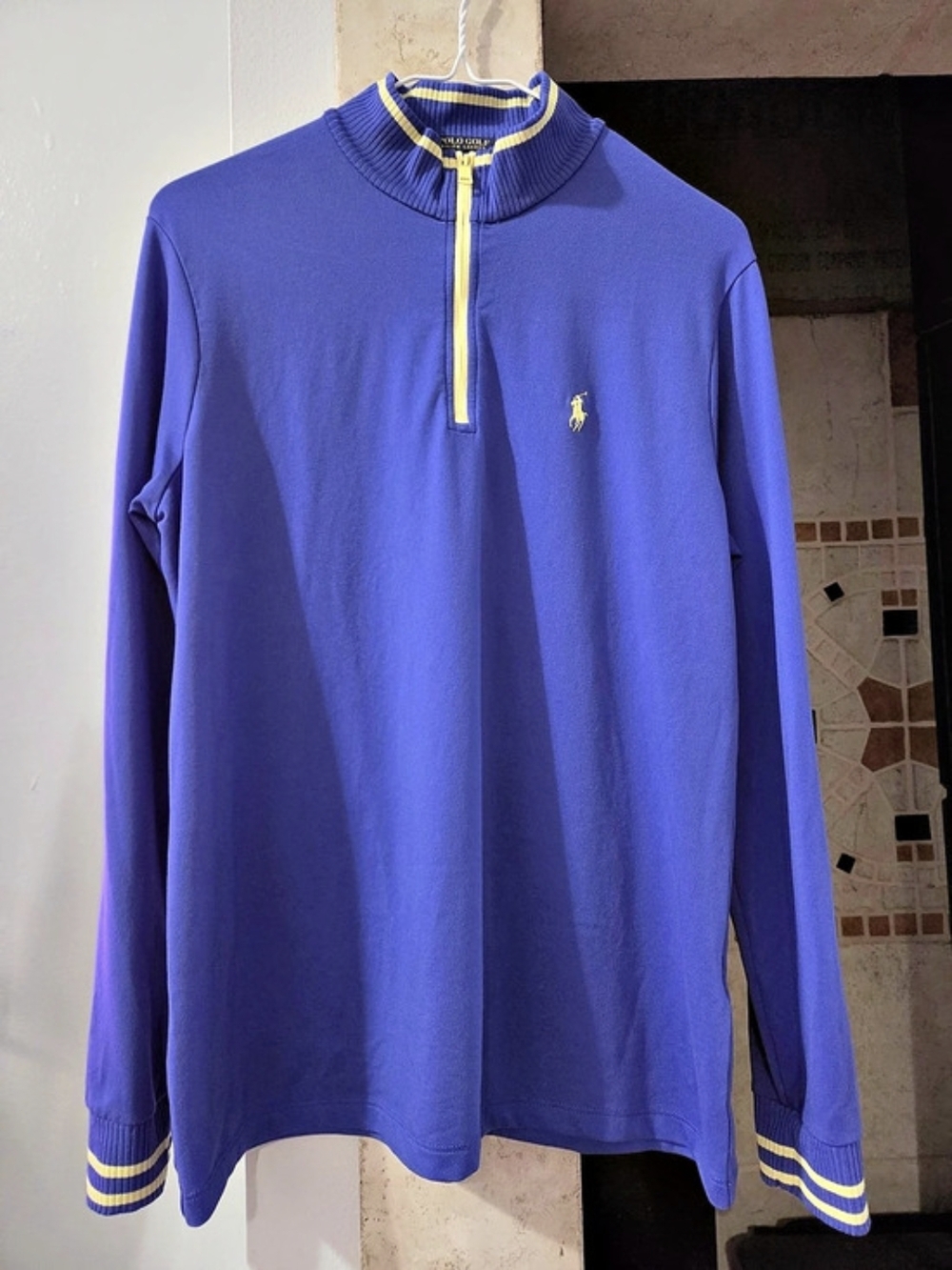 Polo Golf  Ralph Lauren Performance Wicking Quarter-Zip Pullover Size Large